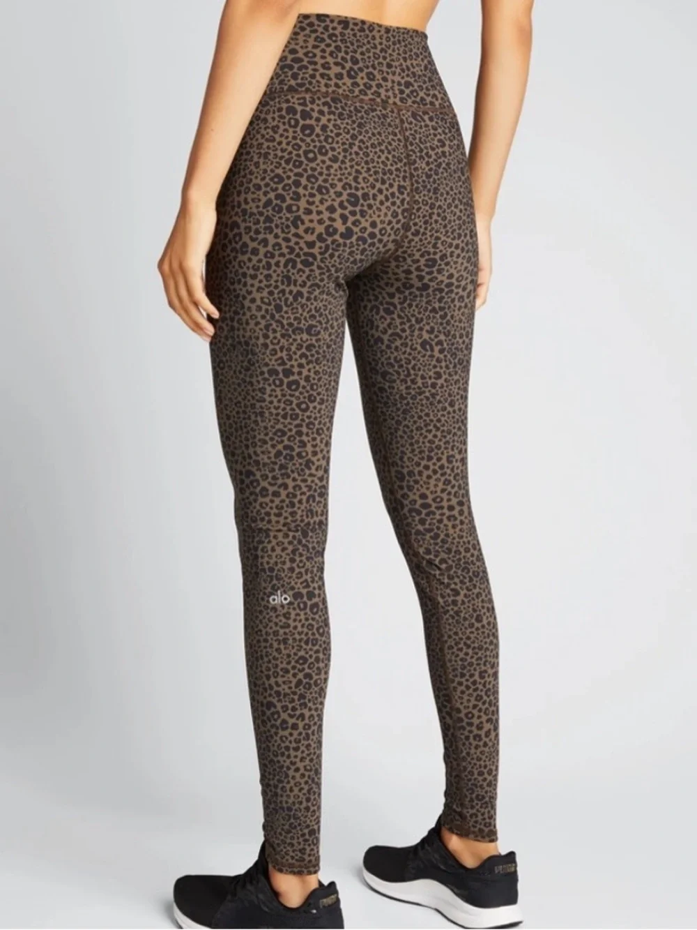 ALO Yoga High-Rise Leopard Print Leggings - Brown/Black